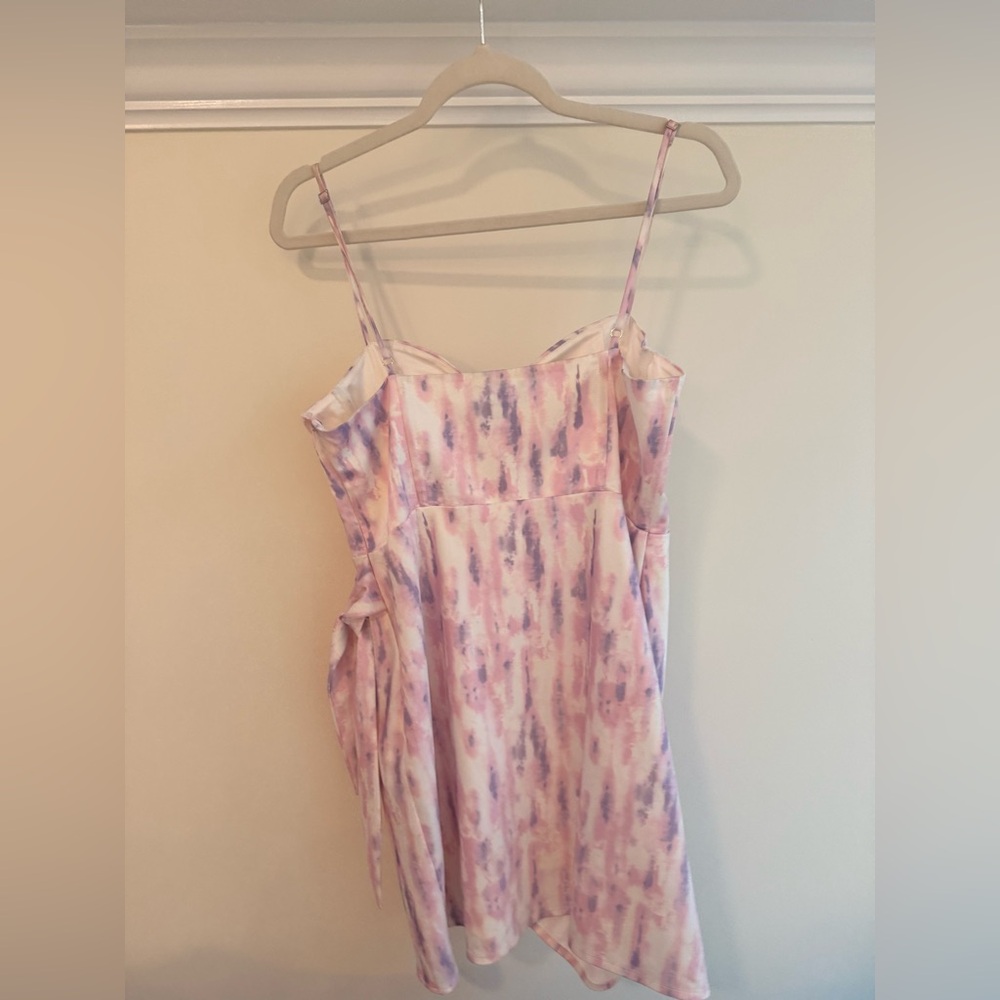 Michael Costello Pink Purple Tie-Dye Mini Dress - Picture 5 of 9
